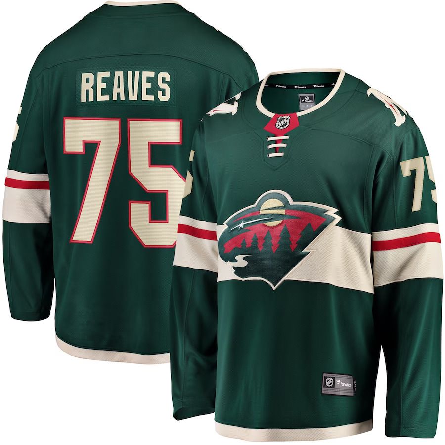 Men Minnesota Wild #75 Ryan Reaves Fanatics Branded Green Home Breakaway Player NHL Jersey->minnesota wild->NHL Jersey